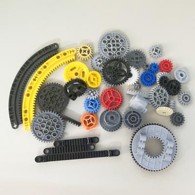 Serie MOC Gear Piattaforma Rotante con Ingranaggi High-tech Fai da Te a Particelle Piccole Ingranaggio Differenziale Cremagliera