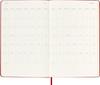 Moleskine 2025 Planner, 18-Month Weekly Diary, July Start, Large Size (13cm x 21cm), Hardcover, Red, DHF218WN3Y26