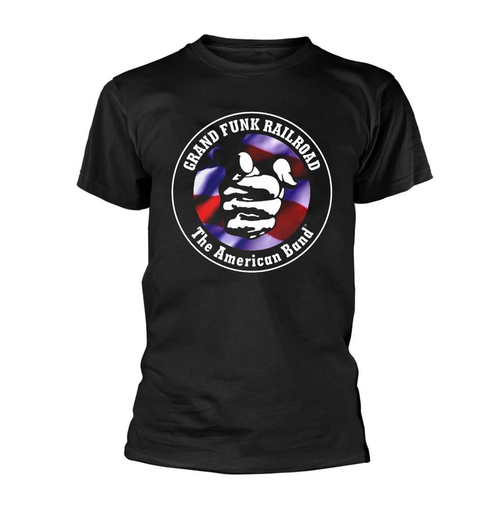 Grand Funk Railroad Logo Black Cotton Shirt S-5XL L829 S