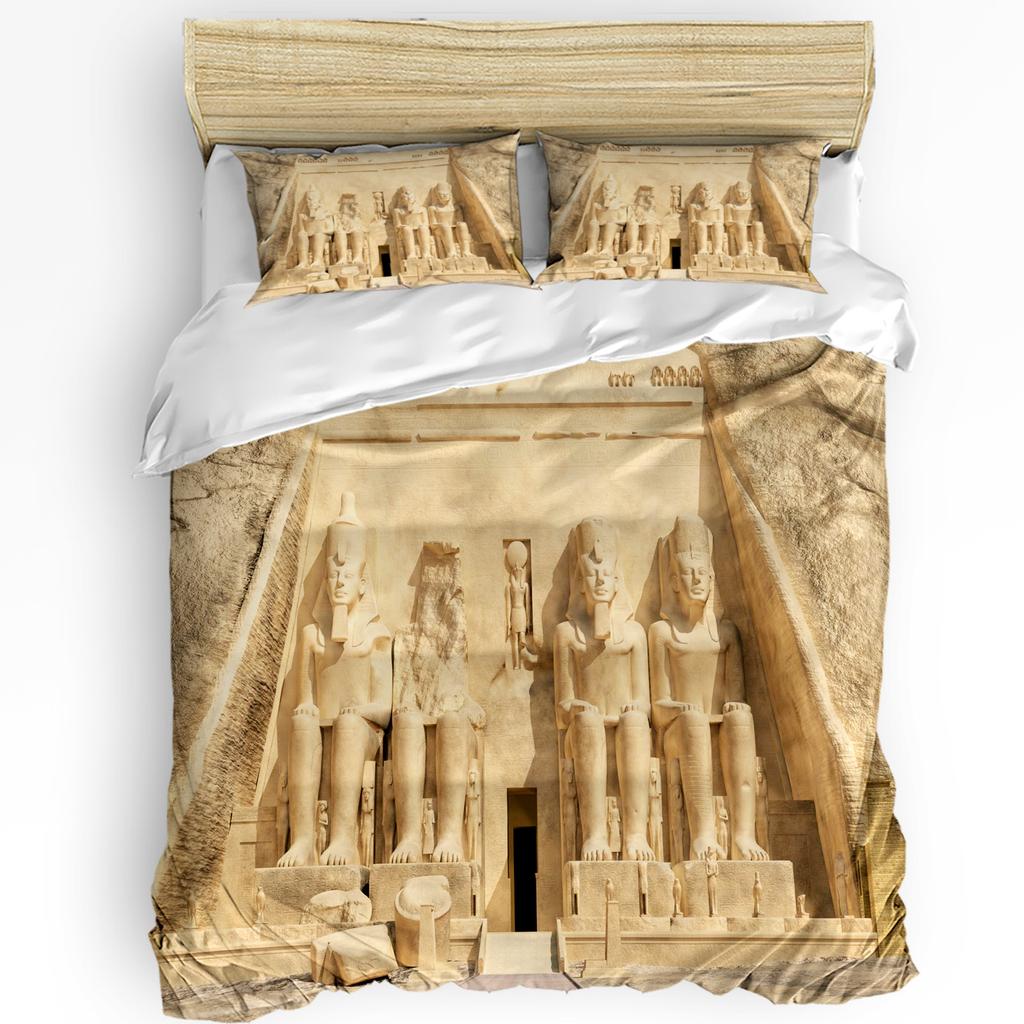 3Pcs Bedding Collection Cleopatra Egyptian Queen Culture Home Textile Duvet Cover Pillow Case Boy Kid Teen Girl Bedding Covers Collection