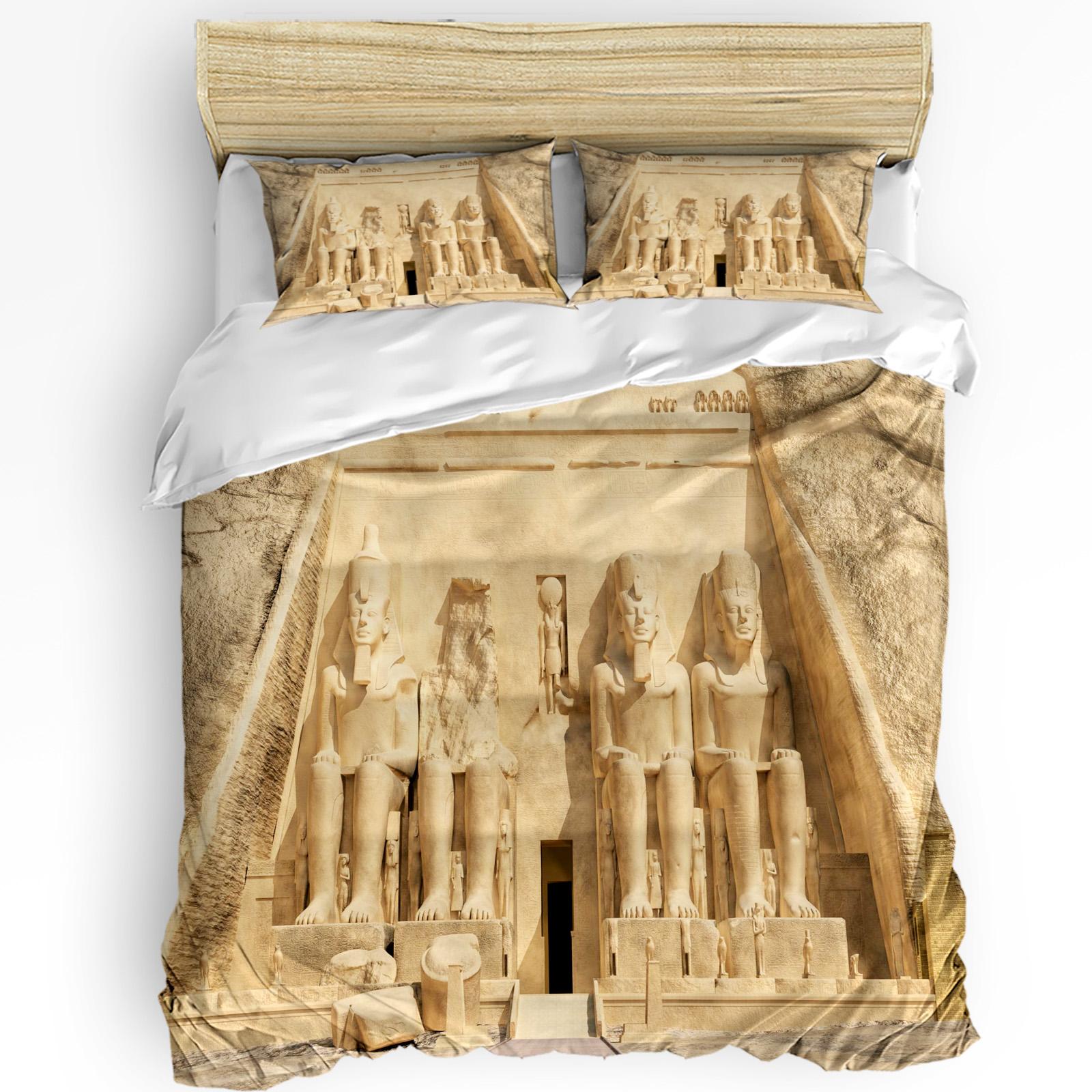 

Comforter 3Pcs Bedding Set Cleopatra Egyptian Queen Culture Home Textile Pillow Case Boy Kid Teen Girl Bedding Comforter (quilt)-EU Single(135*200cm)3pcs