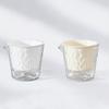 Flowerpot PET Highly Transparent Self-Watering Planter with Glacier Pattern Double-Layer Design Breathable Inner