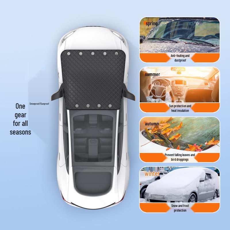 Mágneses Téli Autó Szélvédő Hó- és Jégvédő