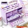 DIY Cream Glue Jewelry Box: Creative Nine-Grid Storage for Living Room or Bedroom