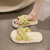 Fashion Beach Shoes House Slippers Platform Slipers Women Slides Sabot Genuine Leather 2025 Women's Genuine Leather Shoes Ladies' Slippe