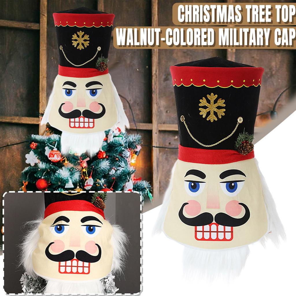 Christmas Decorations Christmas Tree Top Walnut Soldier Hat Decoration Supplies
