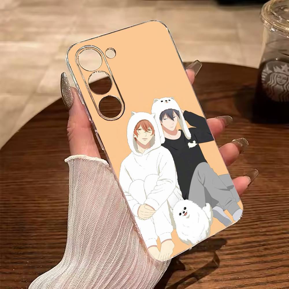 Given- BL- Anime Ritsuka Mafuyu Sato Clear Soft Silicone Phone Case for Samsung Galaxy A71, A70, A52, A51, A40, A30