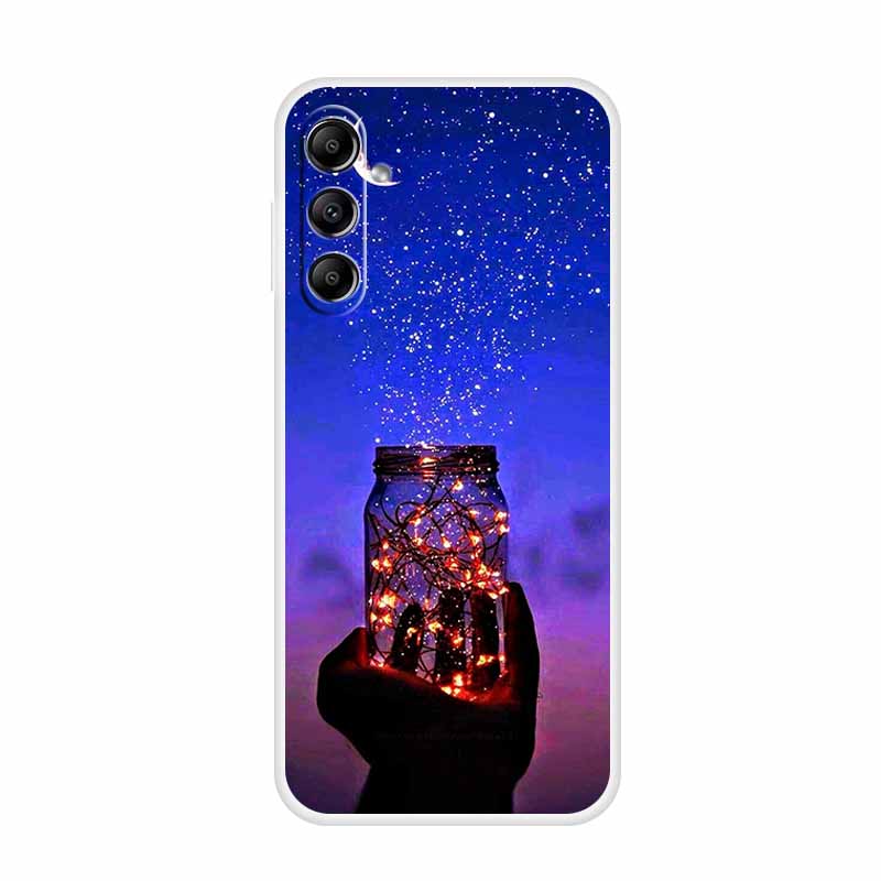 For Samsung Galaxy A14 A34 A54 5G Case Cartoon Soft Silicone TPU Cover Coque for Samsung A54 A34 A24 4G Transparent Clear Capa