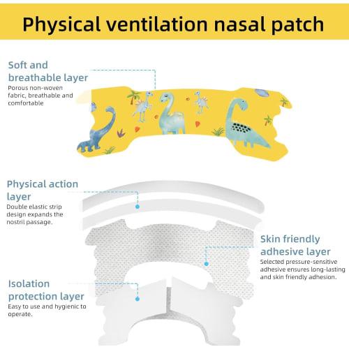 Children's Nasal Strips, Breathing Strips, Nasal Breathing Strips, Anti-Snoring Nasal Strips, Nostril Dilation Tapes, Sleep-Friendly Nasal Strips for