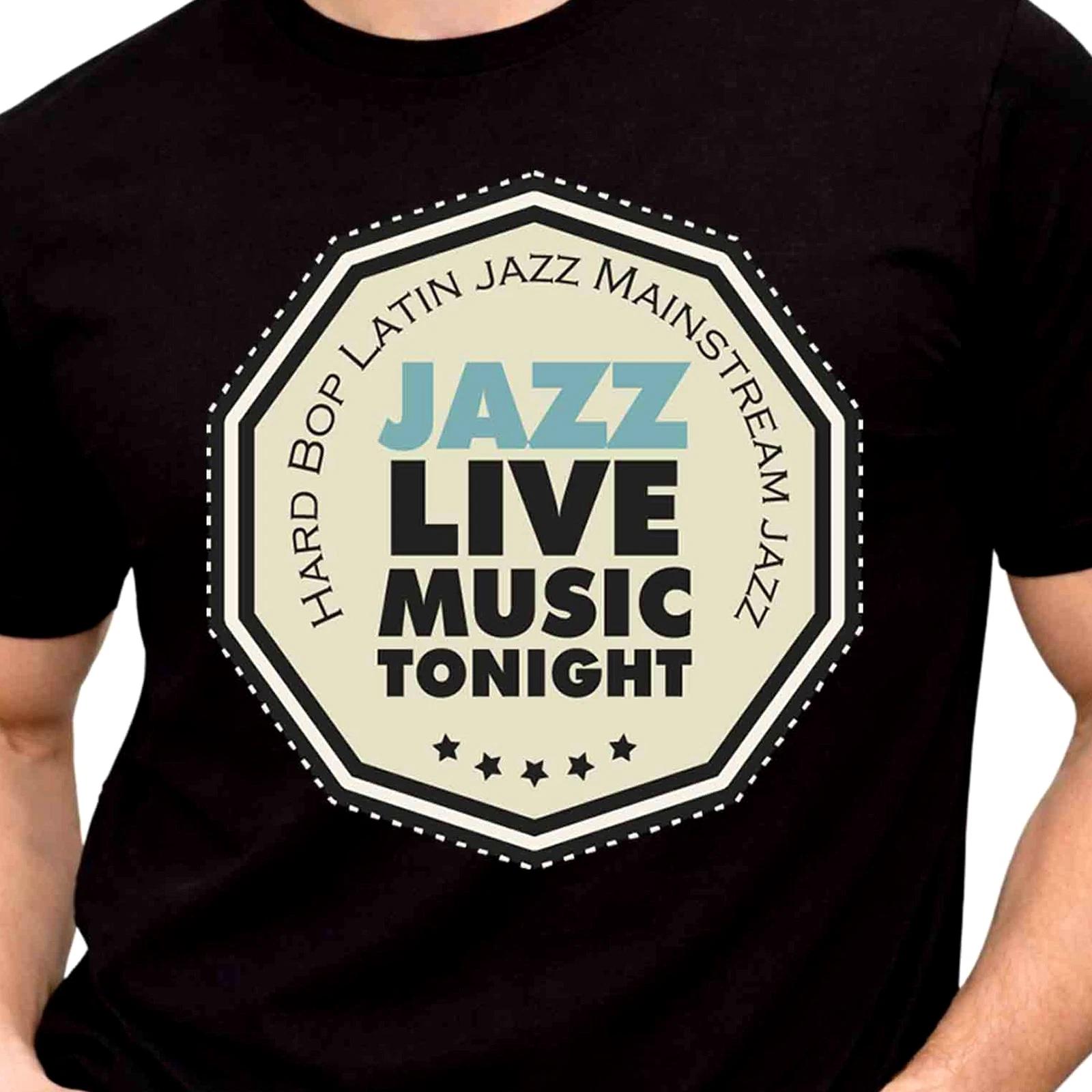 Jazz Live Music Tonight Hard Bop Latin Graphic T-Shirt Jazz Lover Tee Gift XL