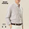 BLACKMONDAY [Liquid Ammonia] Pure Cotton Long-Sleeve Shirt for Men, All-Cotton Vertical Striped Men's Formal Business Casual Shirt