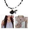 Y2K Resin Goldfish Pendant Necklace for Women Fashion Egirl Beaded Clavicle Chain Fashion Jewelry Valentines Day Gifts