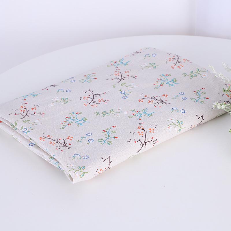 Gardenia Canvas Fabric for Sofa, Tablecloth, Curtains, Storage Bags, and Throw Pillows - Cotton Linen Blend