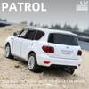 1/32 Nissan Patrol SUV Alloy Car Model Diecasts Metal Toy Vehicles Car Model Collection Simulation Sound and Light Kids Toy Gift