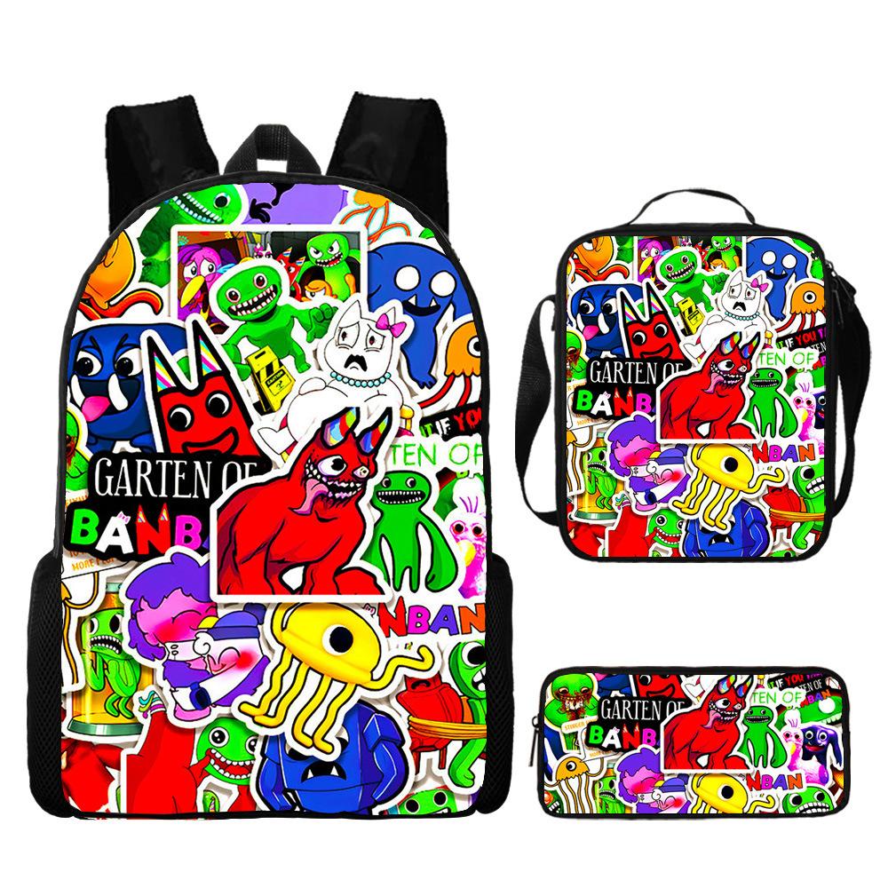 Rainbow Friends Plecak szkolny dla ucznia Plecak dziecięcy Plecak z nadrukiem cyfrowym Torba