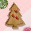 Christmas Tree Shaped Tray Wooden Charcuterie Dessert Boards Steak Dinner Plate Safe Easy To Clean Serving Platter for Parties Events