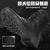 Black Spring and Autumn New Black Combat Boots High Top Cowhide Waterproof Anti-Piercing Tactical Boots Outdoor Riding Boots