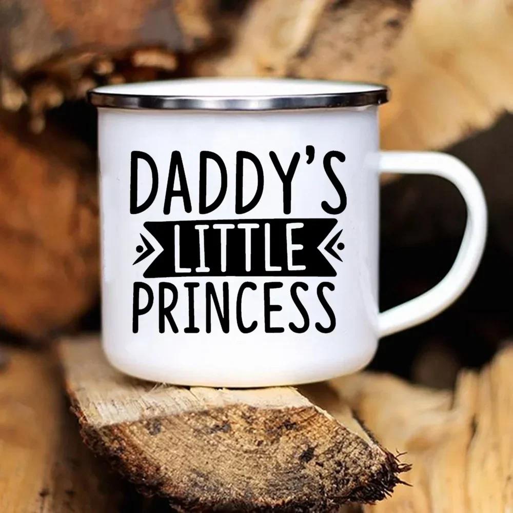 Coffee Tea Enamel Mug Father's Day Enamel Mug White Handled Cup Drink Water The Best Original and Fun Father's Day Gift
