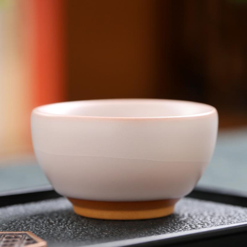 Janpanese Ru Kiln Ceramic Teacup Handmade Personal Meditation Cup Household Tea Bowl Kung Fu Tea Set Drinkware Accessories New