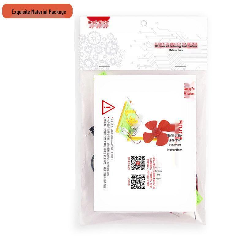 DIY Hand-Crank Generator Fan: Science Experiment Model for Students