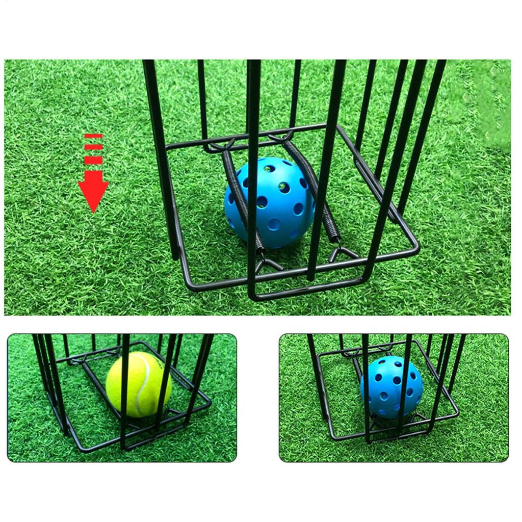 1pc Portable tennis ball picker professional fast downward pressure tennis ball picking basket convenient ball picking artifact