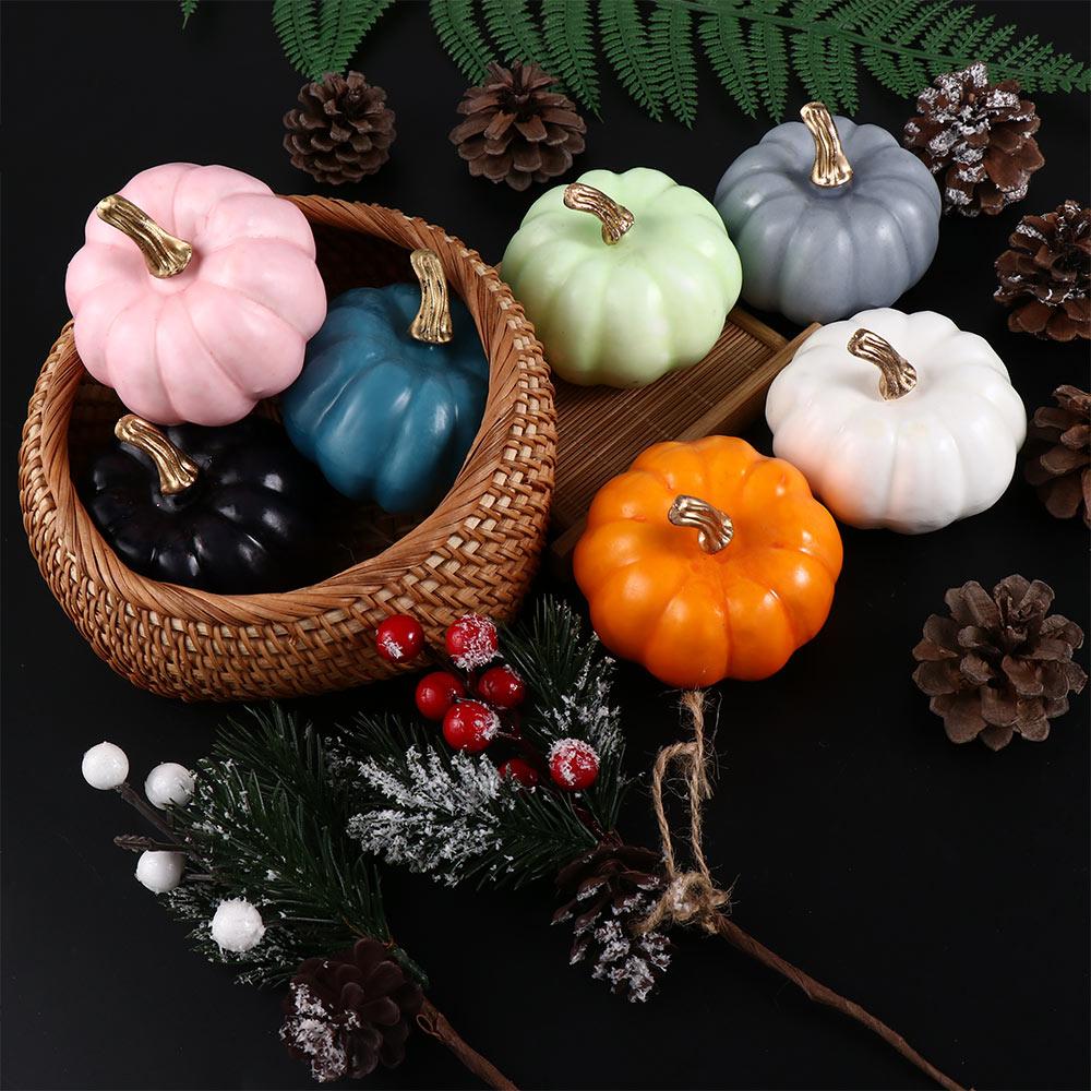 Craft Ornament Artificial Pumpkin Halloween Decoration Fall Harvest Decor Simulation Pumpkin Model