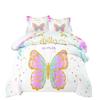 Butterfly Quilt Print Bedding Digital Three-piece Set Home Textiles Bed Cover