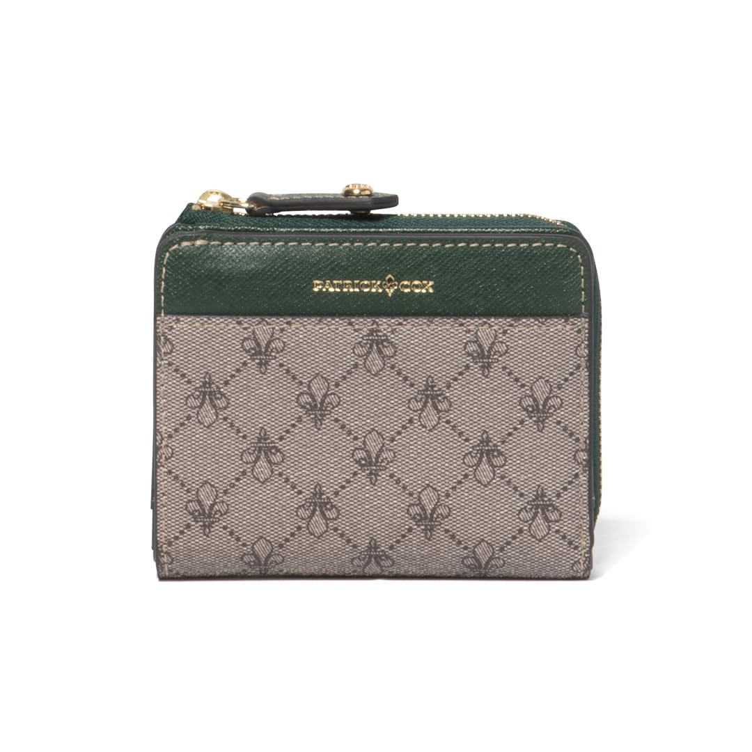 

Patrick Cox PXLW7LS3 Green Bifold Wallet with Rich Color Combination and Brand Logo Transfer Print