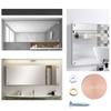 Pack of 40 Mirror Screw Caps Steel Decorative Covers Wall Decoration Fasteners Simple To Use for Bathroom & Kitchen Use