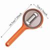 Splash Prevention Storage Type Paring Knives Washable Non-Slip Handle Fruit Peeler Tools with Storage Bucket Efficient