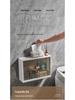 Wall-Mounted Bathroom Vanity Mirror Cabinet: Countertop & Divided Cosmetic Organizer