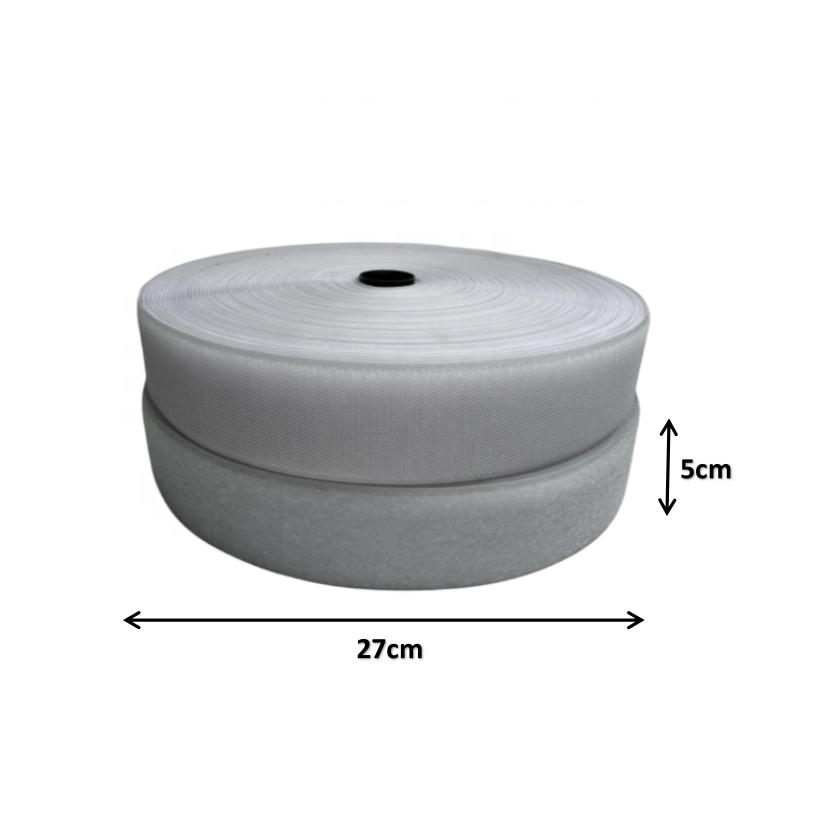 Customized 50mm Hook Loop Velcroes Tape Strap Industrial Strength  Polyester Hook and Loop