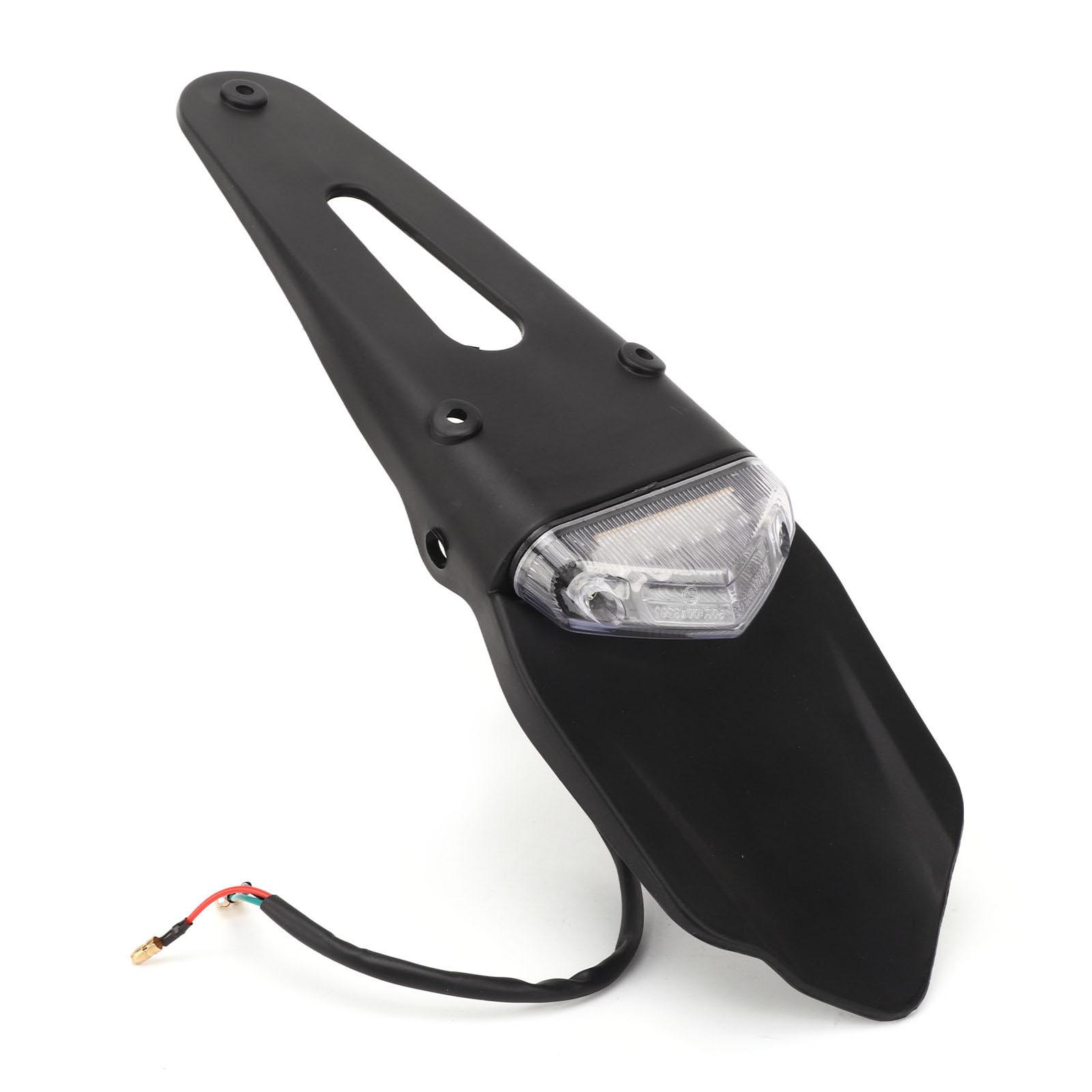 

DC 12V Мотоциклетный задний стоп-сигнал Заднее крыло Светодиодный стоп-сигнал Подсветка номерного знака Задний фонарь для бездорожья