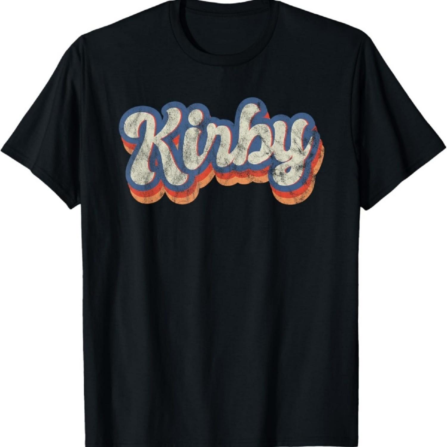 

Kirby Personalized Name Shirt Custom Lettering 70 s T-Shirt XXXXXL чорний