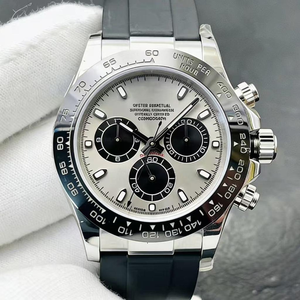 Orologio Meccanico da Uomo Acciaio Inossidabile Alta Precisione Cronografo Automatico Orologio da Polso da Uomo Classico Sportivo Meccanico per Uomo