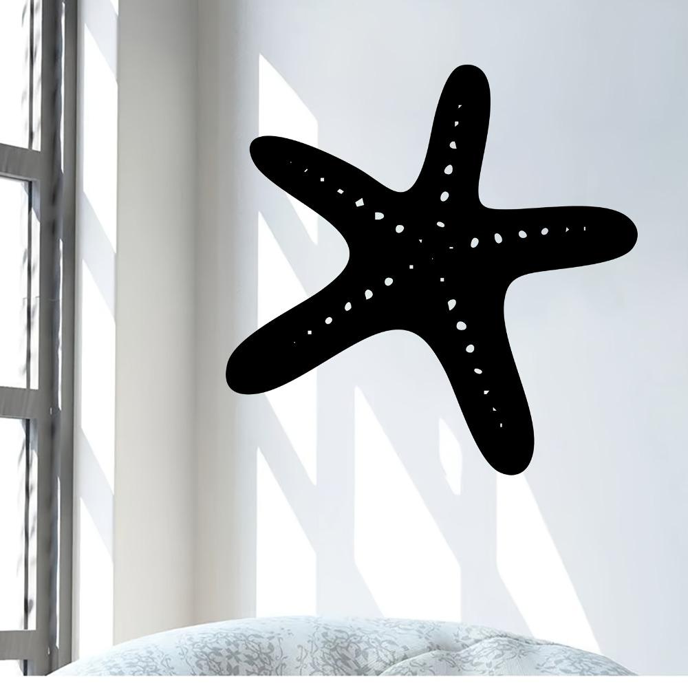 1pc Vivid Starfish Metal Wall Art Summer Beach Party Independence Day Ocean Theme Weather Resistant Iron Decor Patio Garden Fence Coastal Nautical