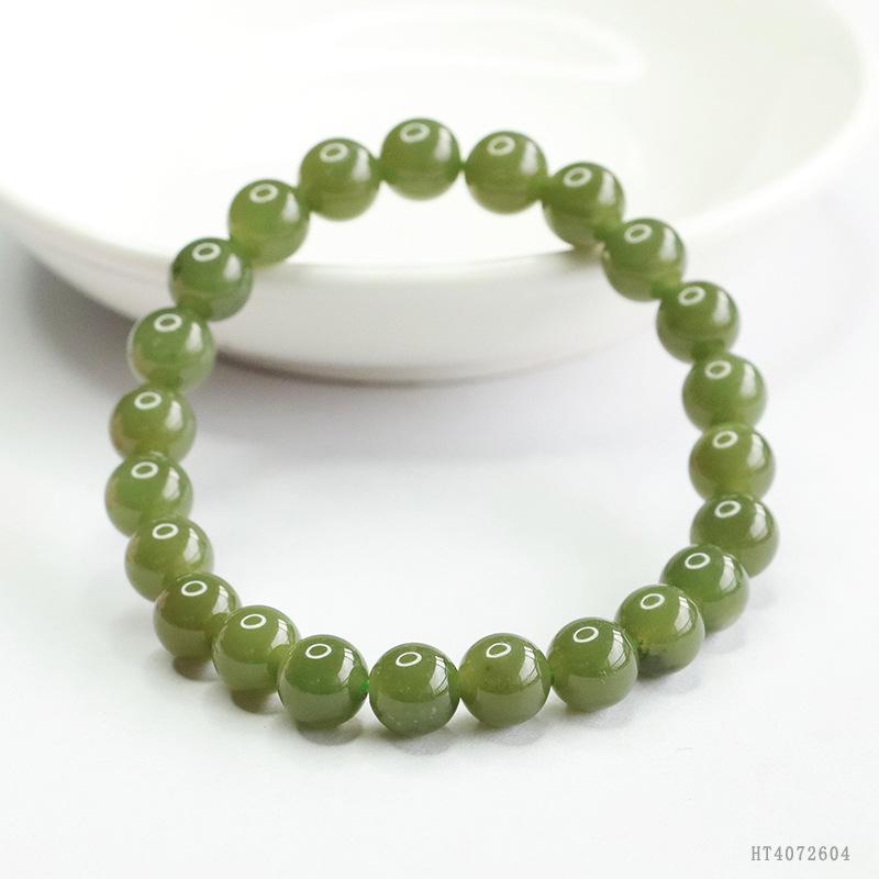 2026 Ximang Hetian Jade Bracelet Qingshui Jewelry Live Delivery S4072604 Multi about 8mm