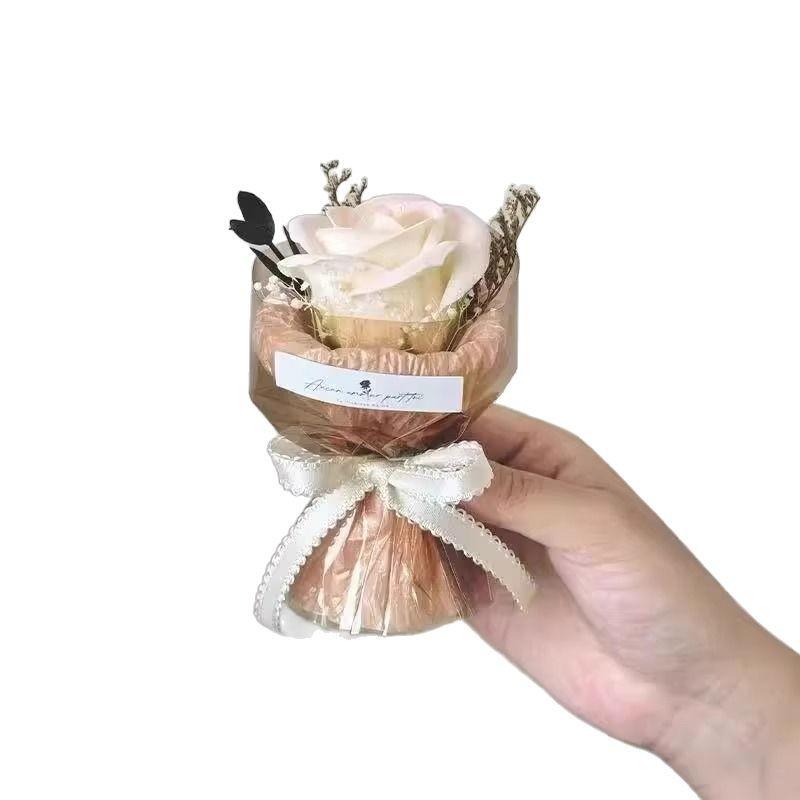 Mini Pocket Bouquet: Artificial Rose for Birthdays, Mother's Day & Valentine's Day