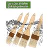 Pastry Brush,Basting Brush for Cooking,Bristle BBQ Brush for Oil & Sauce,Wooden Handle Food Brush for Baking