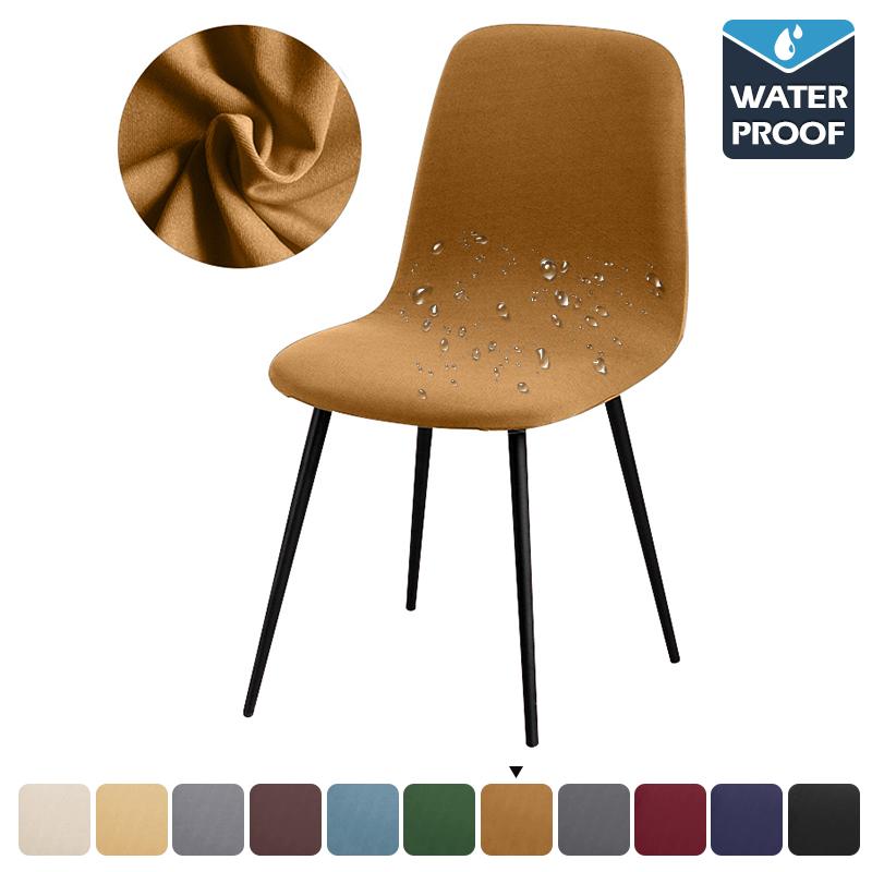 

1 шт., водонепроницаемый тканевый чехол на стул, эластичная защита для стула, чехлы на сиденье, чехол для сиденья в столовой, отеле, банкете