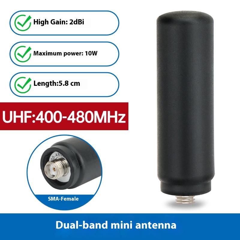 1 Piece High Gain Short Small Antenna Walkie Talkie Mini Antenna Sma-Female For Baofeng Bf-888S Uv-5Rh Quansheng Uv-K5 K5(8)