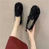 Spring and Summer Breathable Hollow Soft Sole One Pedal Casual Women's Shoes Sports Shoes Shallow Mouth Shoes Women