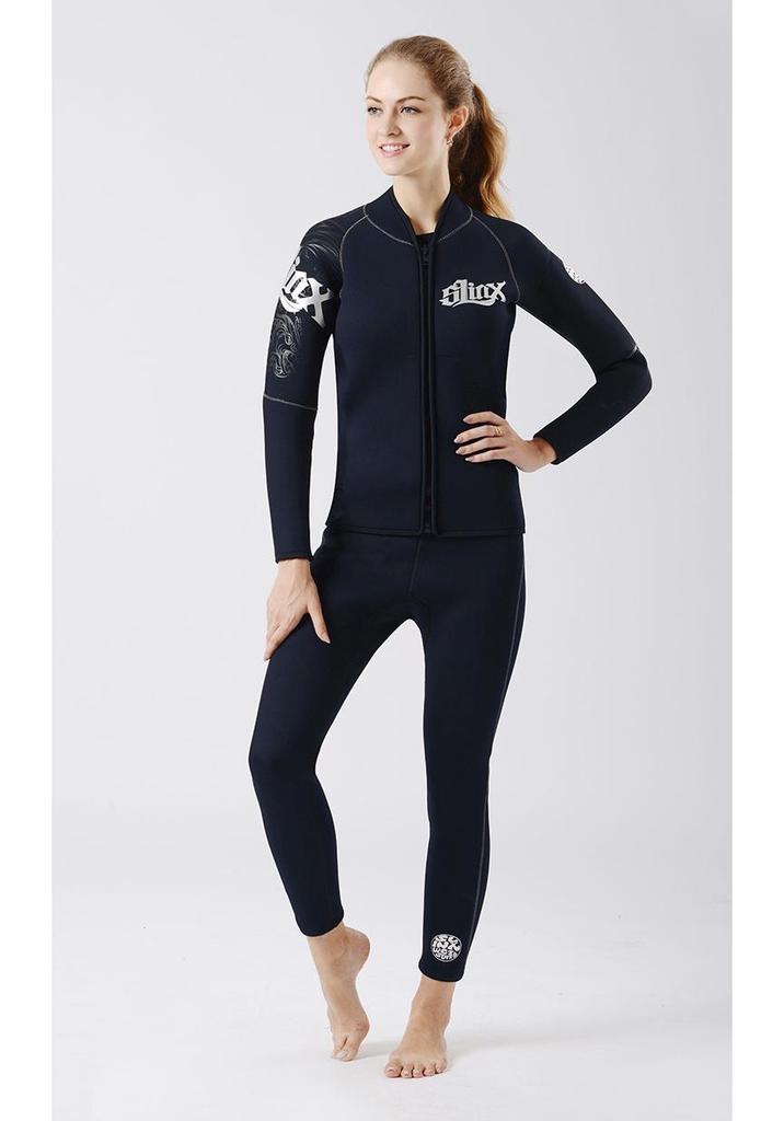 SLINX 5mm Fleece-Lined Warm Wetsuit Jacket for Surfing & Diving