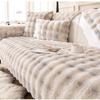 1PC Thickened Sofa Cover Non-slip Plush Winter Warm Sofa Towel L Shape Sofa Pad Mat Cushion for Living Room Housses De Coussin
