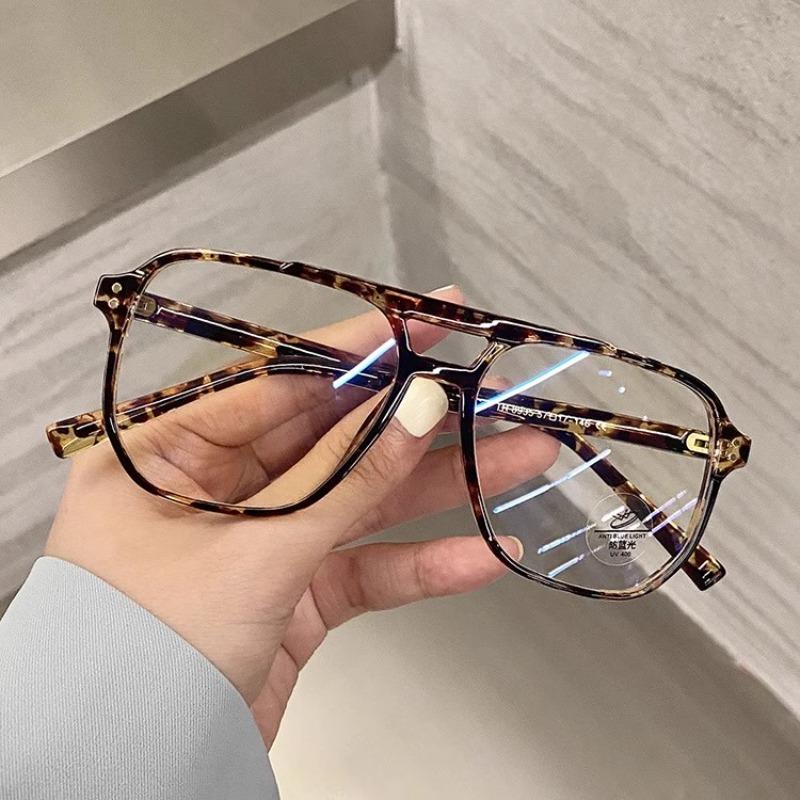 Retro Anti Blue Light Computer Glasses Frame Women Oversized Men Trendy Fashionable Stylish Eyeglasses Classic Spectacles Ouclos