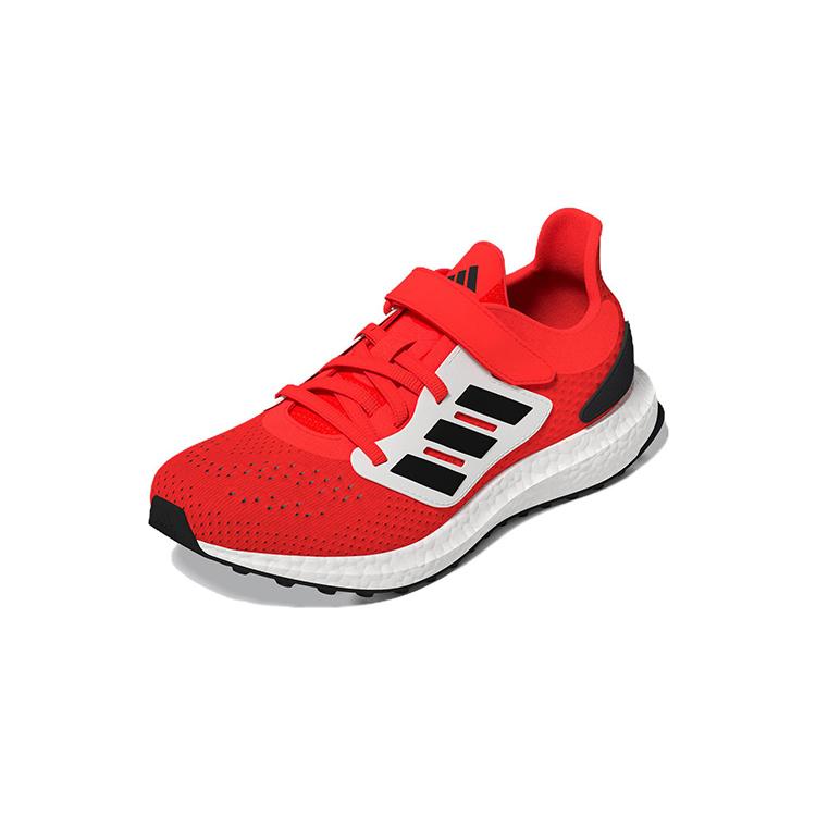 New Adidas Pureboost 22 Low Top Running Shoes White Red Children Aged 3 7 Years Old GZ2602