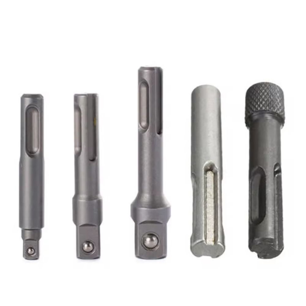 5Pcs/Set Chuck Adapters SDS-Plus Socket Adapter Set Extension Drill Bit