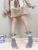 My and Pompompurin Socks Room Soft Cold Indoor Long Socks Cinnamoroll, Kuromi, Melody, 4-Pair Set, Socks, Stay-Stick Socks, Cotton, Antibacterial,