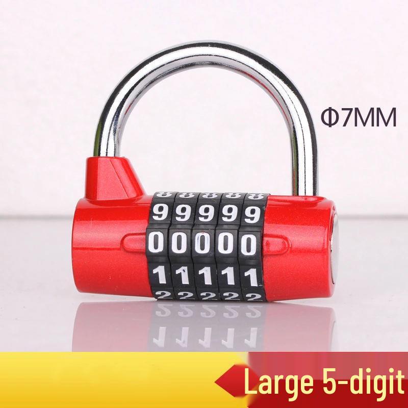 Grand cadenas à combinaison 5 chiffres pour casier de gym, boîte à outils, porte et armoire de rangement.