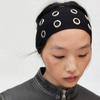 1pc Fashion Punk Headband, Gothic Style Soft Non-Slip Elastic Hollow Beach/Holiday Headband, Stretchy Yoga Sports Headband, Versatile For Daily Wear